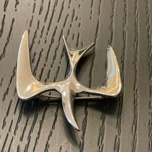 Vintage Sarah Cov Silver Toned Bird Brooch